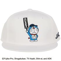 ジャックバニー Jack Bunny!!　ドラえもん MY UNIFORM 平つばキャップ 262-5287043 030 ホワイト　2025年モデル