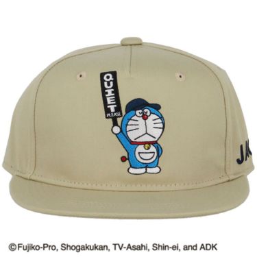 ジャックバニー Jack Bunny!!　ドラえもん MY UNIFORM 平つばキャップ 262-5287043 040 ベージュ　2025年モデル ベージュ
