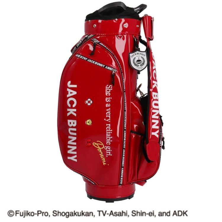 パーリーゲイツ　ジャックバニー　ドラミちゃん　ゴルフ　カートバッグ　レッド　赤 パーリーゲイツ ジャックバニー ドラミちゃん ゴルフ カートバッグ