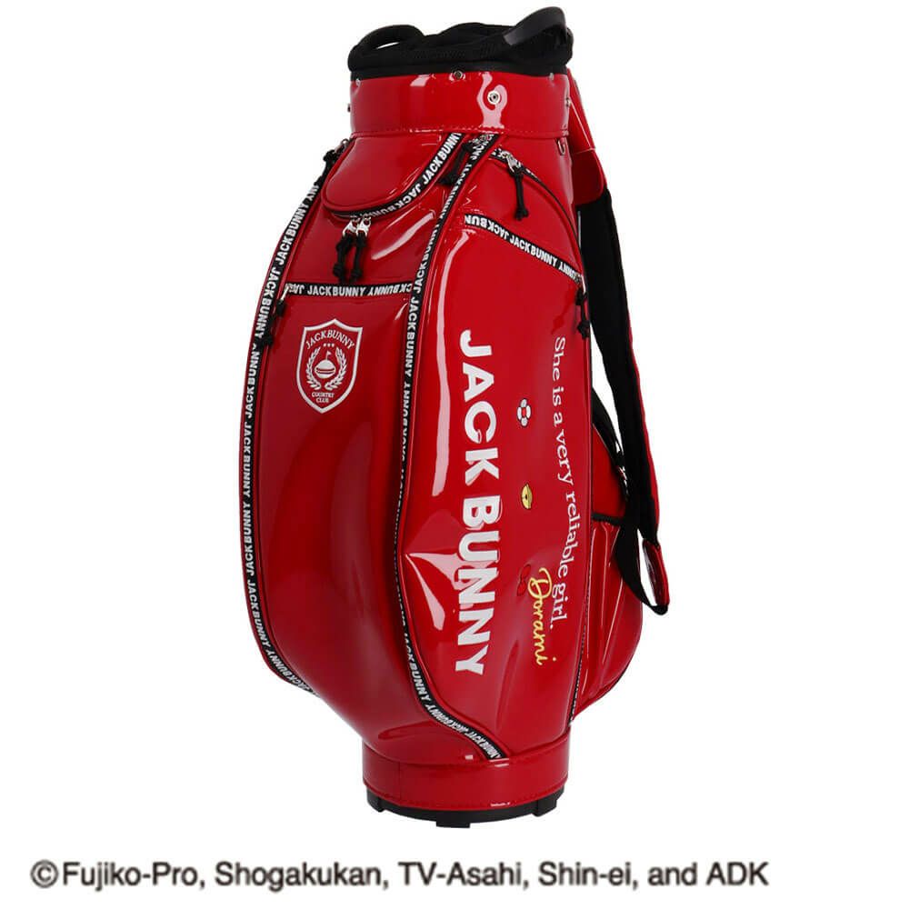 ジャックバニー Jack Bunny!!　ドラえもん MY UNIFORM キャディバッグ　自立型 262-5980040 100 レッド　2025年モデル レッド 詳細4