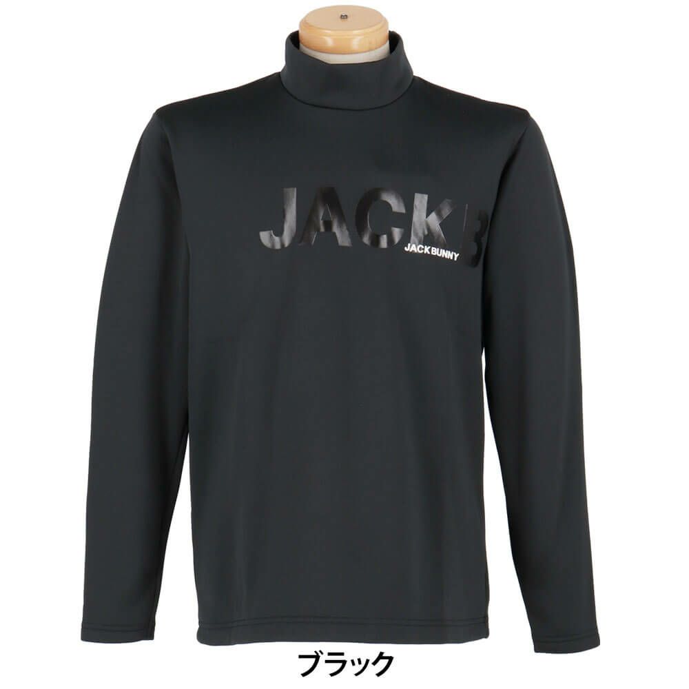 ジャックバニー Jack Bunny!!　メンズ KARUISHI 長袖 モックネックシャツ 262-5266031　2025年モデル 詳細1 詳細2