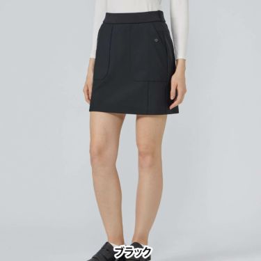 デサントゴルフ DESCENTE GOLF　レディース 撥水 防風 ウエストリブニット ボンディング 裏起毛 スカート DG5FSK52L　2025年モデル 詳細1 詳細2