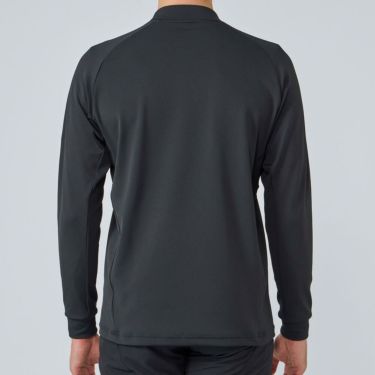 デサントゴルフ DESCENTE GOLF　メンズ 防風 裏起毛 ロゴプリント 長袖 モックネックシャツ DG5FLS04M　2025年モデル 詳細1 詳細3