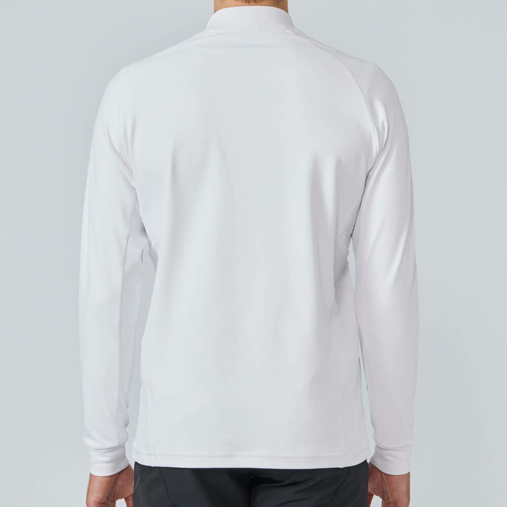 デサントゴルフ DESCENTE GOLF　メンズ 防風 裏起毛 ロゴプリント 長袖 モックネックシャツ DG5FLS04M　2025年モデル 詳細1 詳細5