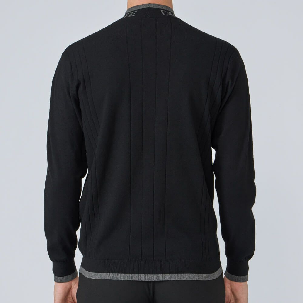 デサントゴルフ DESCENTE GOLF　メンズ レーヨン混 モックネック セーター DG5FST03M　2025年モデル 詳細1 詳細3