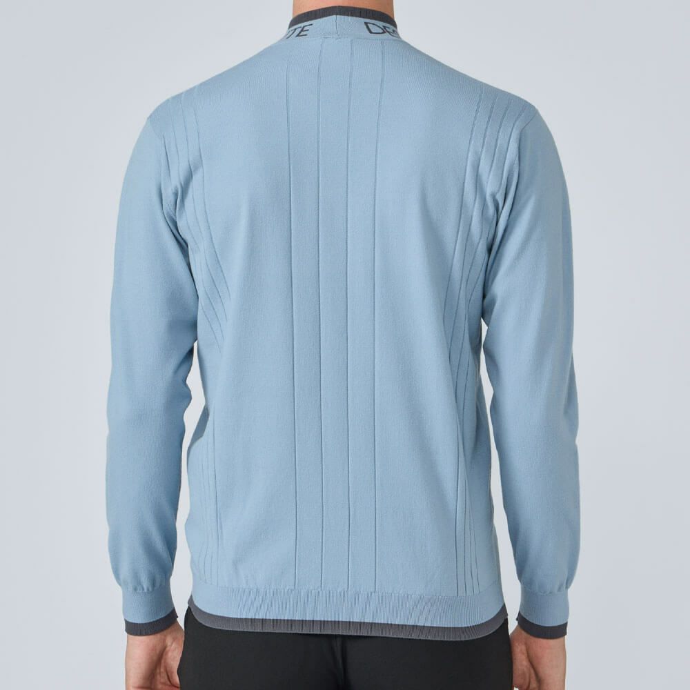 デサントゴルフ DESCENTE GOLF　メンズ レーヨン混 モックネック セーター DG5FST03M　2025年モデル 詳細1 詳細5