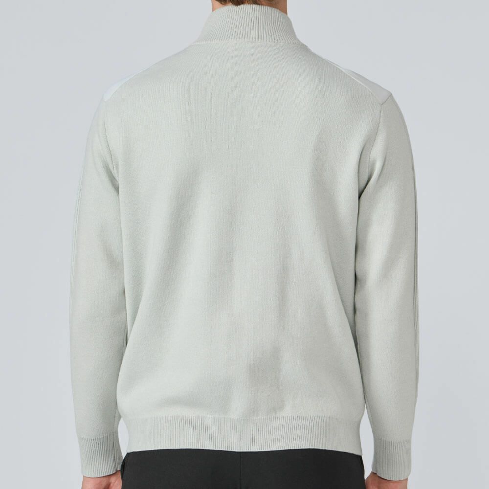 デサントゴルフ DESCENTE GOLF　メンズ ウール混 ハイブリッド フルジップ セーター DG5FST06M　2025年モデル 詳細1 詳細5