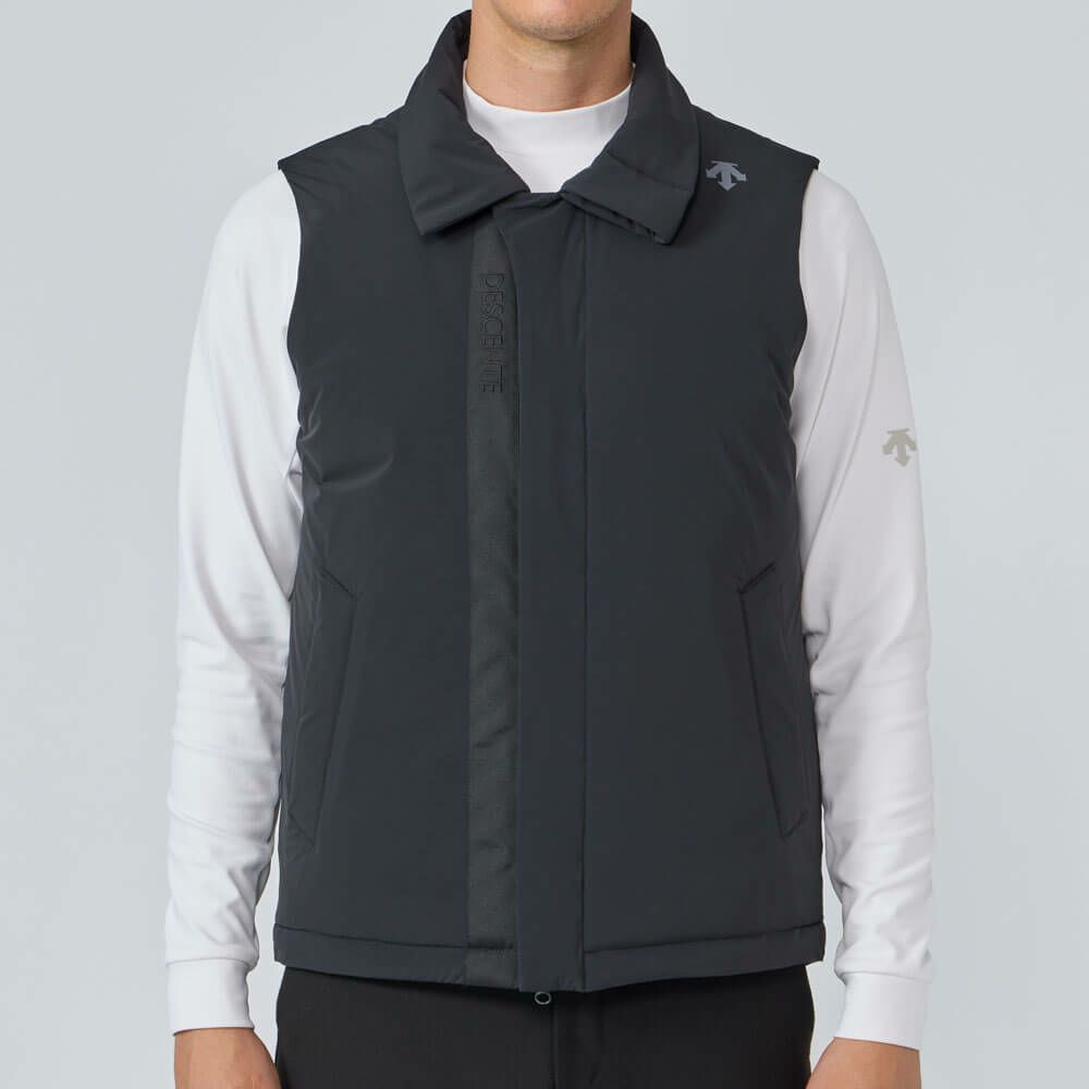 デサントゴルフ DESCENTE GOLF　メンズ ステンカラー ダウンベスト DG5FVE00M　2025年モデル 詳細1 詳細4