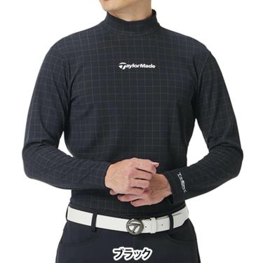 テーラーメイド TaylorMade　メンズ グリッドグラフィック 長袖 モックネック シャツ UN998　2025年モデル 詳細1 詳細8