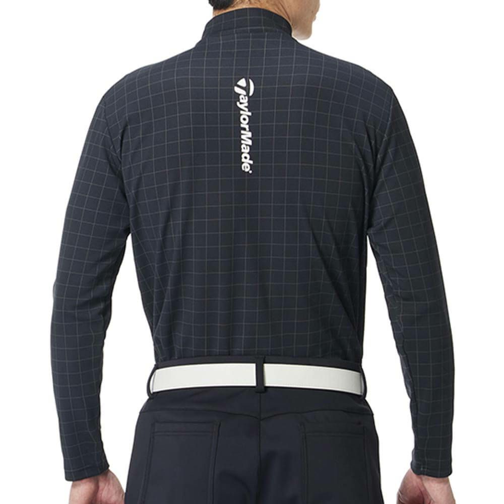 テーラーメイド TaylorMade　メンズ グリッドグラフィック 長袖 モックネック シャツ UN998　2025年モデル 詳細1 詳細9