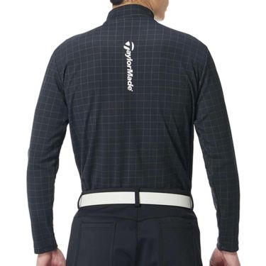 テーラーメイド TaylorMade　メンズ グリッドグラフィック 長袖 モックネック シャツ UN998　2025年モデル 詳細1 詳細9
