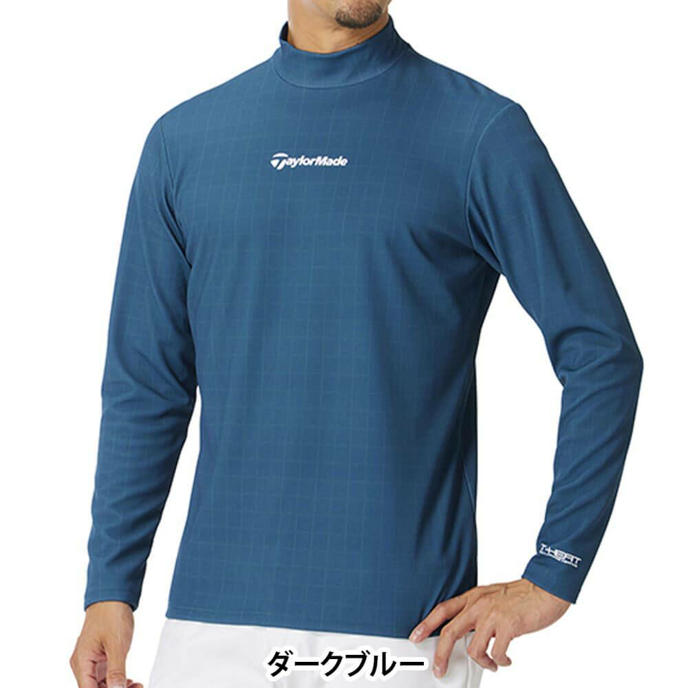 テーラーメイド TaylorMade　メンズ グリッドグラフィック 長袖 モックネック シャツ UN998　2025年モデル 詳細1 詳細11