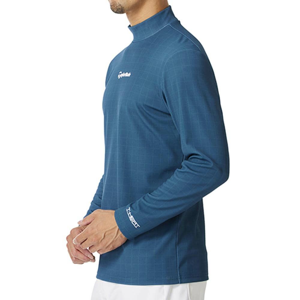 テーラーメイド TaylorMade　メンズ グリッドグラフィック 長袖 モックネック シャツ UN998　2025年モデル 詳細1 詳細13