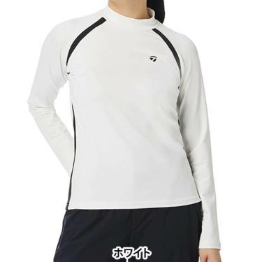 テーラーメイド TaylorMade　レディース ウィンドブロック 長袖 モックネック シャツ TL553　2025年モデル 詳細1 詳細2