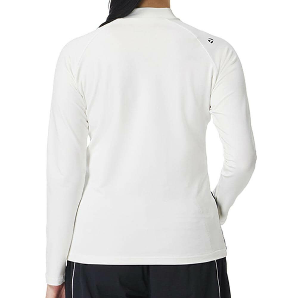 テーラーメイド TaylorMade　レディース ウィンドブロック 長袖 モックネック シャツ TL553　2025年モデル 詳細1 詳細3