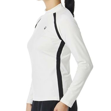 テーラーメイド TaylorMade　レディース ウィンドブロック 長袖 モックネック シャツ TL553　2025年モデル 詳細1 詳細4