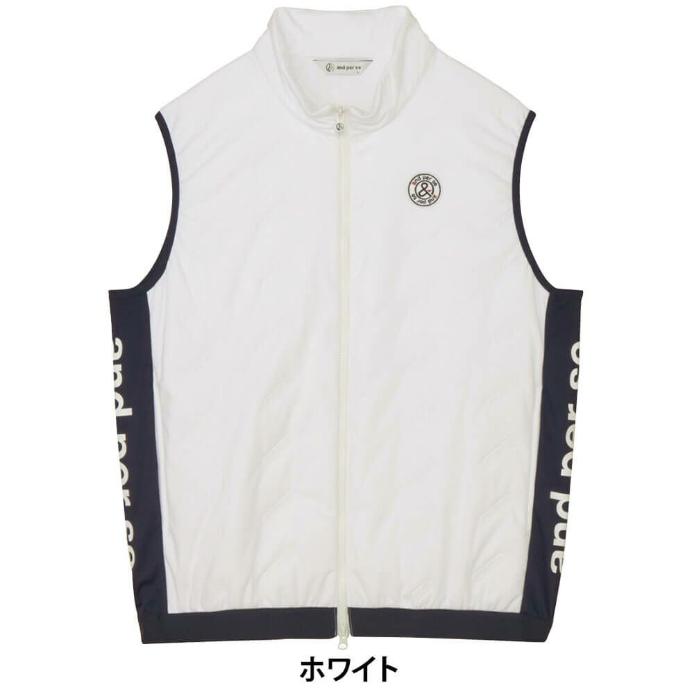 アンパスィ and per se　メンズ エアジャスター 中綿 ベスト AMF1015G3　2025年モデル 詳細1 詳細2