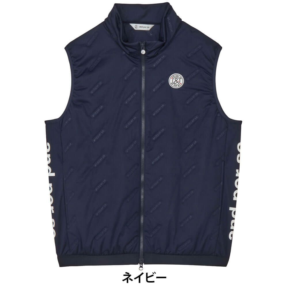 アンパスィ and per se　メンズ エアジャスター 中綿 ベスト AMF1015G3　2025年モデル 詳細1 詳細3