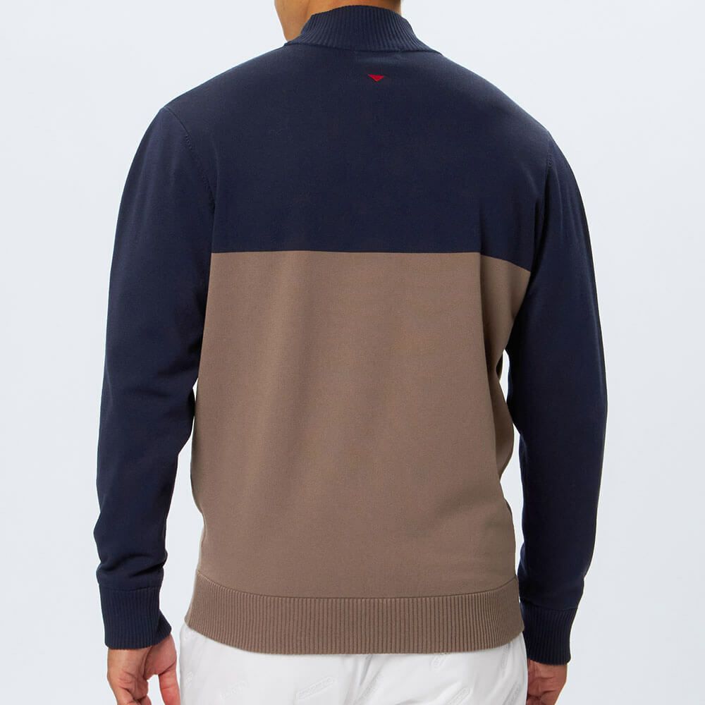 アンパスィ and per se　メンズ ウインドシャッター袖 長袖 ハイネック セーター AMF2315A3　2025年モデル 詳細1 詳細6