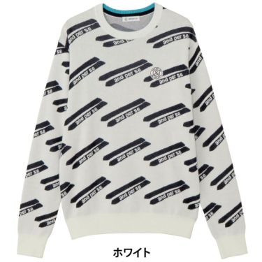 アンパスィ and per se　メンズ クレアニット ジャカード 長袖 クルーネック セーター AMF2325B7　2025年モデル 詳細1 詳細2