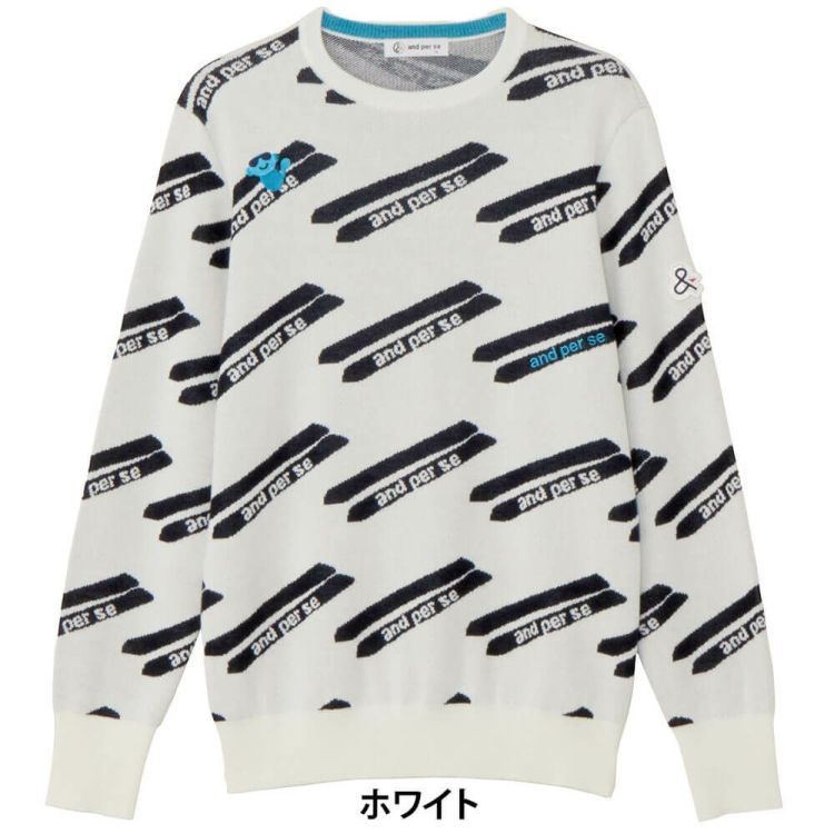 アンパスィ and per se レディース クレアニット ジャカード 長袖