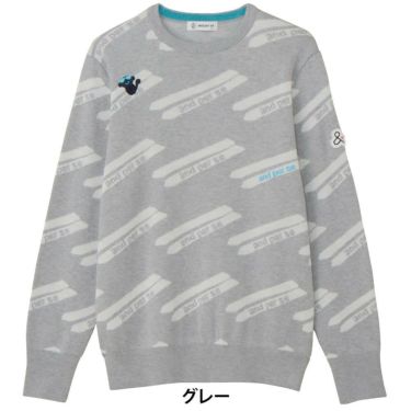 アンパスィ and per se　レディース クレアニット ジャカード 長袖 クルーネック セーター AFF2325B7　2025年モデル 詳細1 詳細3