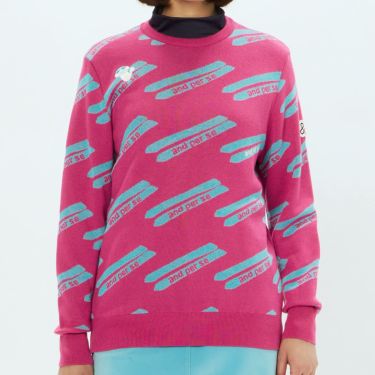 アンパスィ and per se　レディース クレアニット ジャカード 長袖 クルーネック セーター AFF2325B7　2025年モデル 詳細1 詳細6