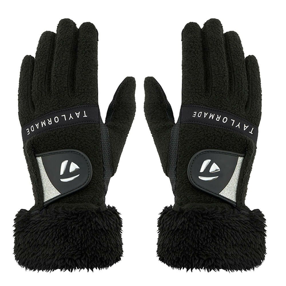 テーラーメイド　BOA FLEECE 2.0 ボア フリース 両手用 レディース ゴルフグローブ TL609 M20636 ブラック　2025年モデル ブラック