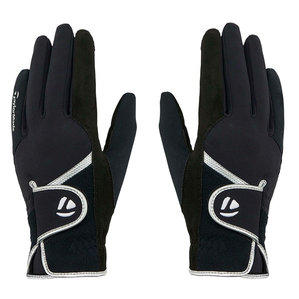 テーラーメイド　T-HEAT LADY Tヒート 両手用 レディース ゴルフグローブ TL610 M20638 ブラック　2025年モデル ブラック