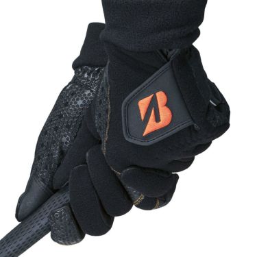 ブリヂストン　ULTRA GRIP WARM ウルトラグリップ ウォーム 両手用 メンズ ゴルフグローブ GL25W1 BK ブラック　2025年モデル 詳細1 詳細5