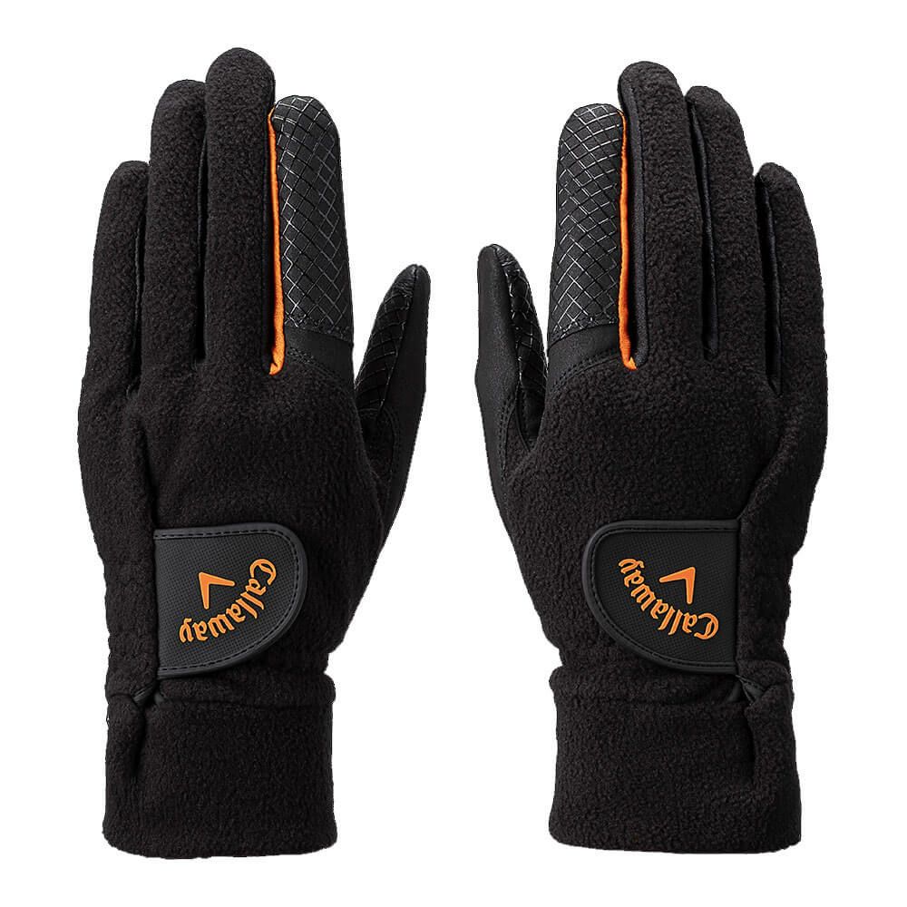 キャロウェイ　HYPER HEAT ハイパーヒート 両手用 メンズ ゴルフグローブ FW 25 JM ブラック　2025年モデル 詳細1 詳細2