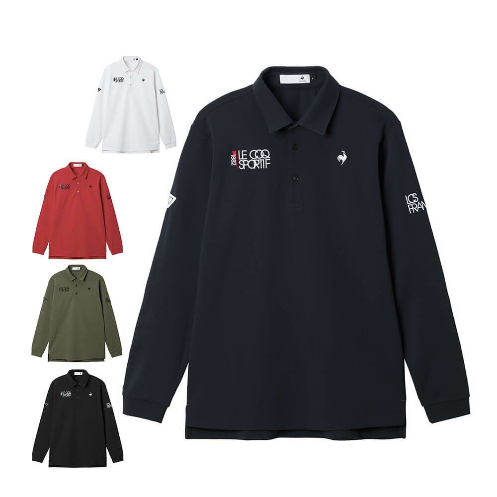 ルコック Le coq sportif　メンズ ベーシックデザイン 長袖 ポロシャツ LG5FLS00M　2025年モデル
