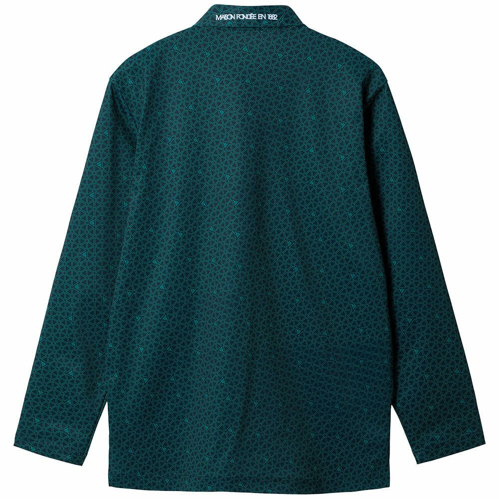 ルコック Le coq sportif　メンズ トライアングルプリント 長袖 ポロシャツ LG5FLS01M　2025年モデル 詳細1 詳細5