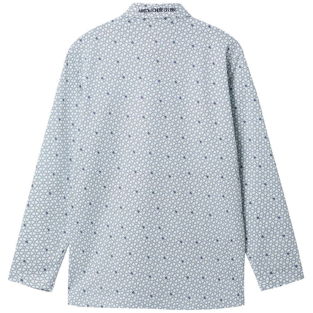 ルコック Le coq sportif　メンズ トライアングルプリント 長袖 ポロシャツ LG5FLS01M　2025年モデル 詳細1 詳細7