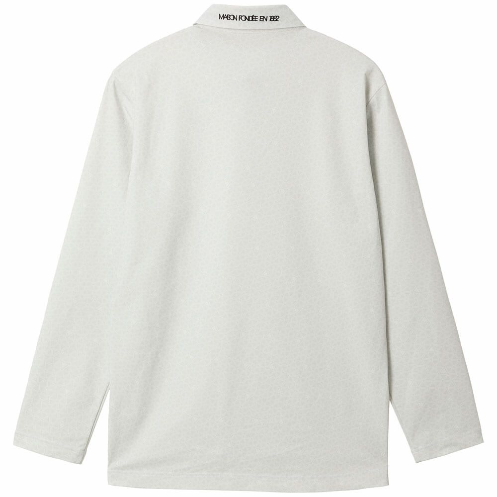 ルコック Le coq sportif　メンズ トライアングルプリント 長袖 ポロシャツ LG5FLS01M　2025年モデル 詳細1 詳細9