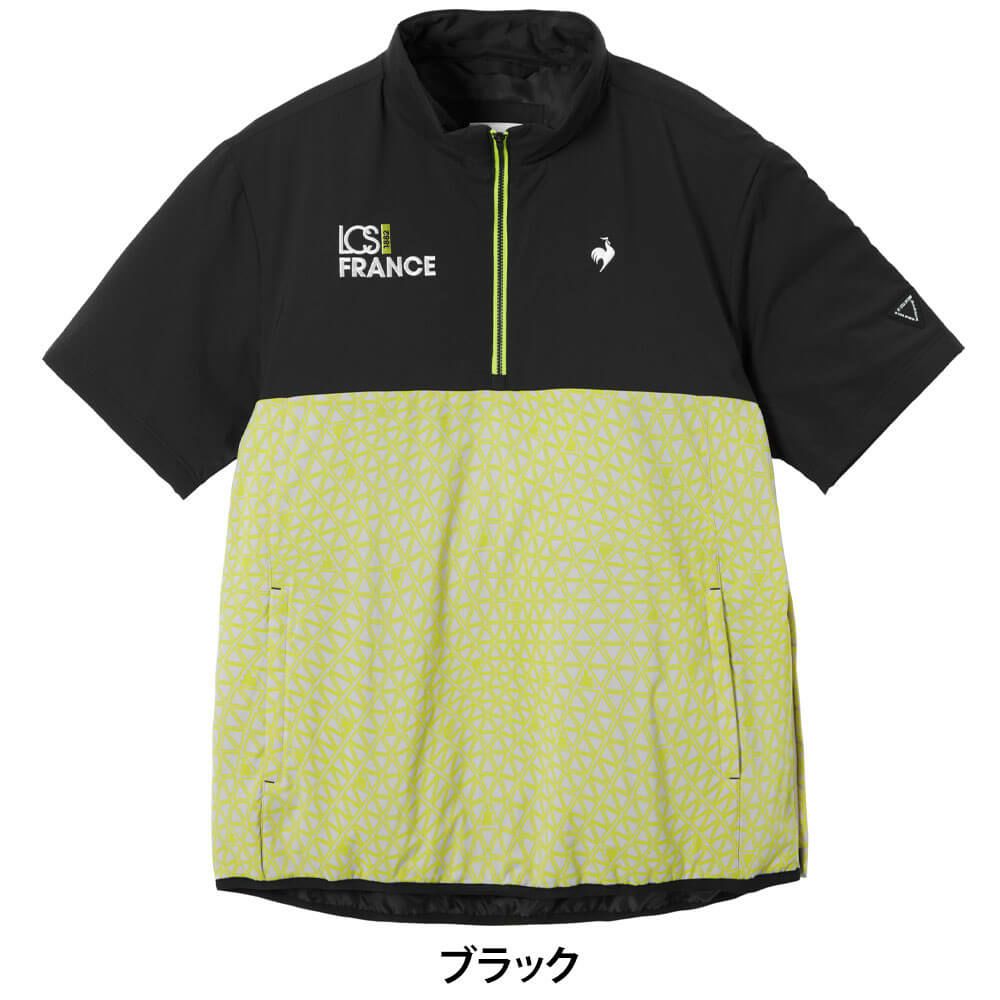 ルコック Le coq sportif　メンズ 中綿 半袖 ハーフジップ ブルゾン LG5FWBC0M　2025年モデル 詳細1 詳細2