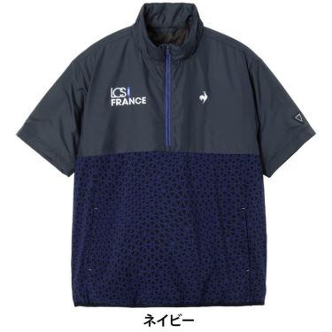 ルコック Le coq sportif　メンズ 中綿 半袖 ハーフジップ ブルゾン LG5FWBC0M　2025年モデル 詳細1 詳細4