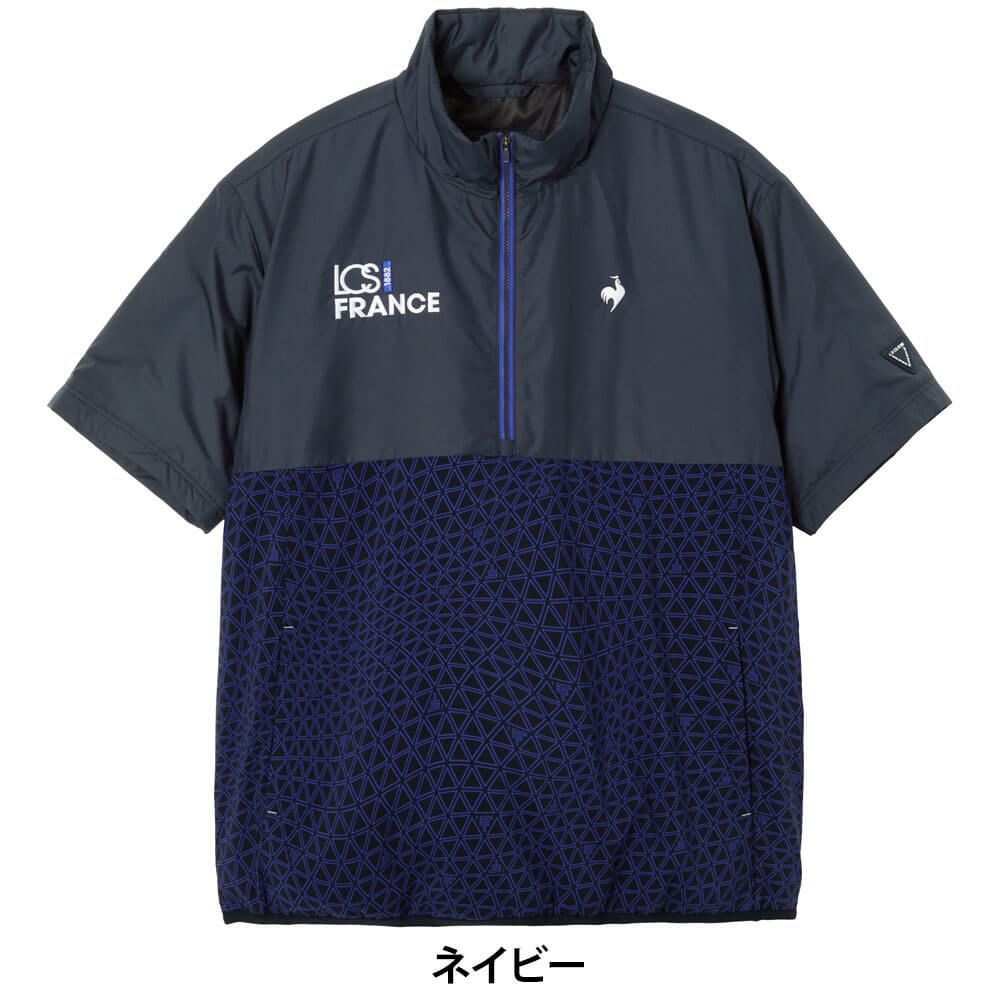ルコック Le coq sportif　メンズ 中綿 半袖 ハーフジップ ブルゾン LG5FWBC0M　2025年モデル 詳細1 詳細4