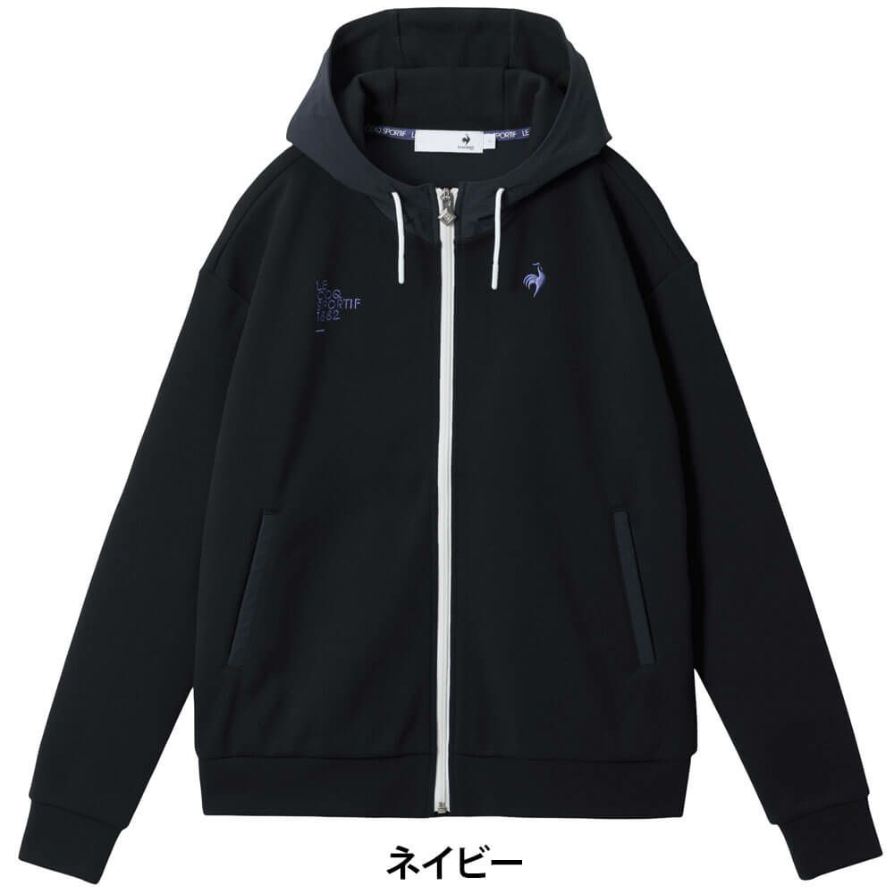 ルコック Le coq sportif　レディース 長袖 フルジップ フーディー スウェット LG5FSW50L　2025年モデル 詳細1 詳細4