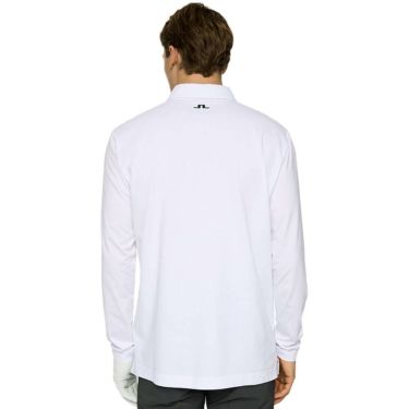 Jリンドバーグ J.LINDEBERG　メンズ ハイブリッド 長袖 ポロシャツ 071-24913 004 ホワイト　2025年モデル ホワイト 詳細2