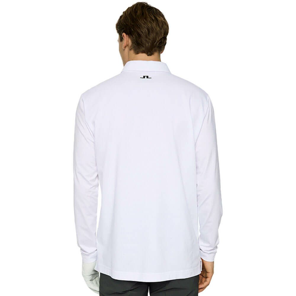Jリンドバーグ J.LINDEBERG　メンズ ハイブリッド 長袖 ポロシャツ 071-24913 004 ホワイト　2025年モデル ホワイト 詳細2