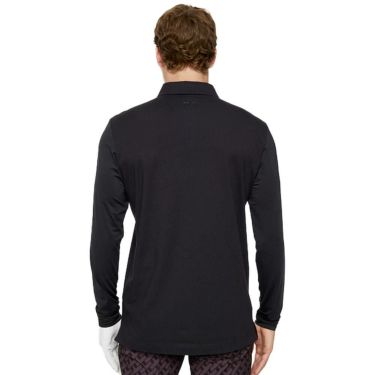 Jリンドバーグ J.LINDEBERG　メンズ ハイブリッド 長袖 ポロシャツ 071-24913 019 ブラック　2025年モデル ブラック 詳細2
