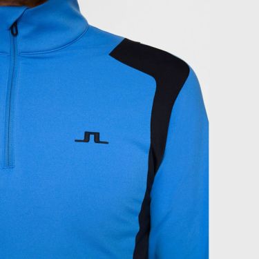Jリンドバーグ J.LINDEBERG　メンズ ショルダーブリッジ ハーフジップ 長袖 ミッドレイヤー 071-34910 094 ターコイズ　2025年モデル ターコイズ 詳細3