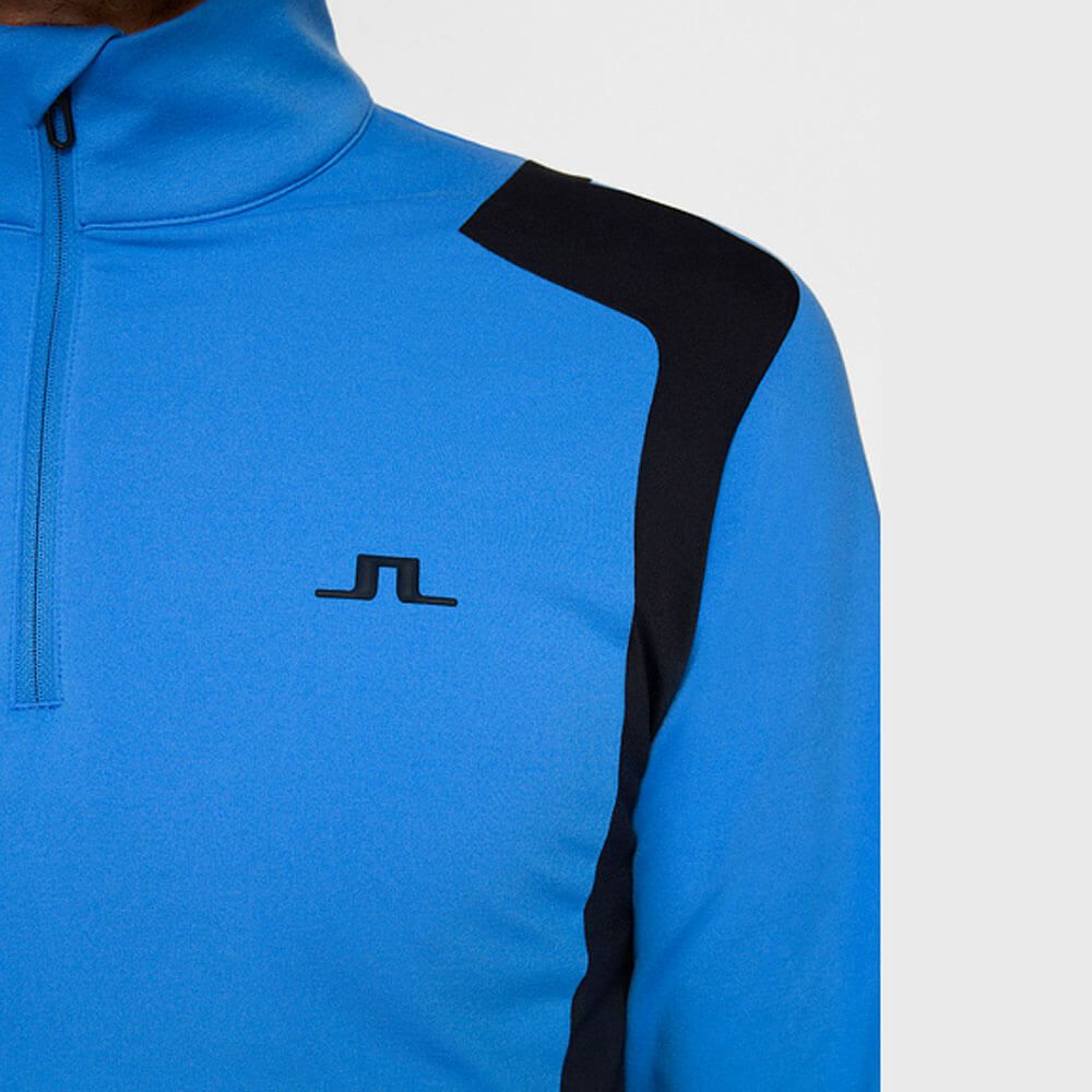 Jリンドバーグ J.LINDEBERG　メンズ ショルダーブリッジ ハーフジップ 長袖 ミッドレイヤー 071-34910 094 ターコイズ　2025年モデル ターコイズ 詳細3