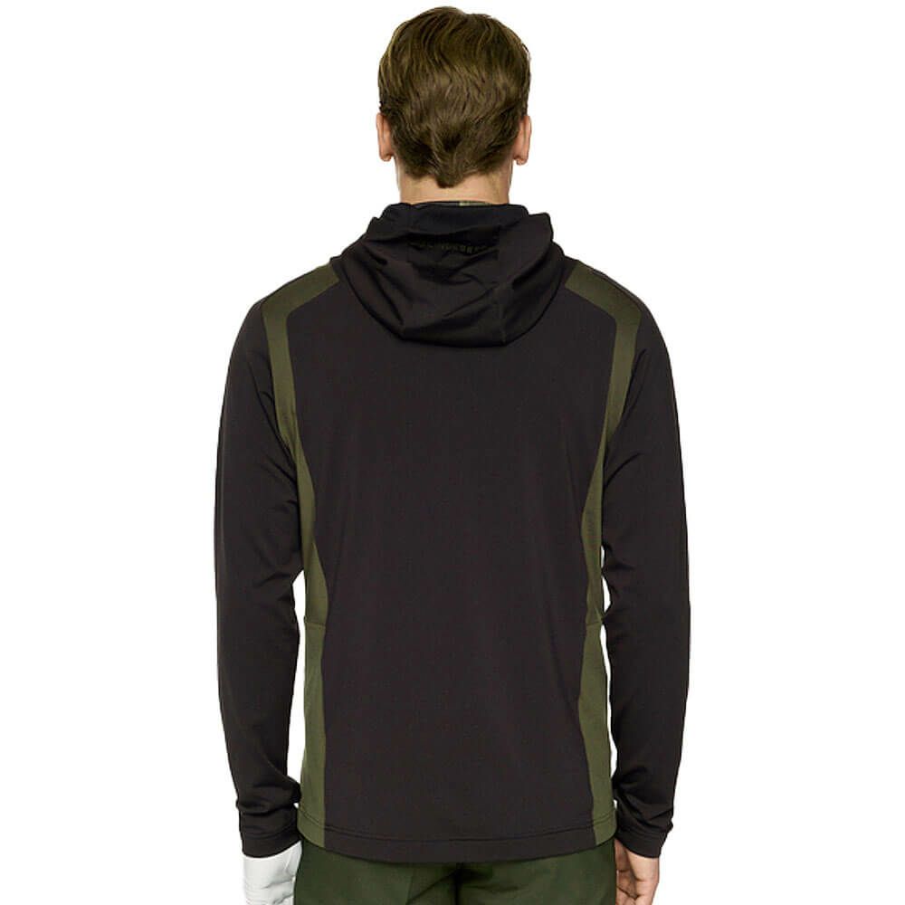 Jリンドバーグ J.LINDEBERG　メンズ フード付き ハーフジップ 長袖 ミッドレイヤー 071-34923 019 ブラック　2025年モデル ブラック 詳細2