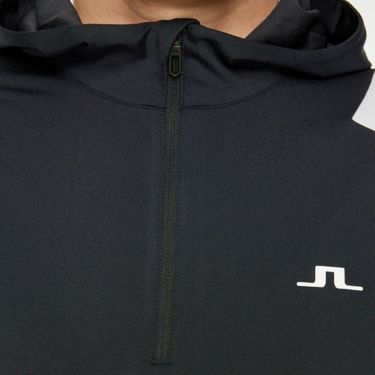 Jリンドバーグ J.LINDEBERG　メンズ フード付き ハーフジップ 長袖 ミッドレイヤー 071-34923 098 ネイビー　2025年モデル ネイビー 詳細4