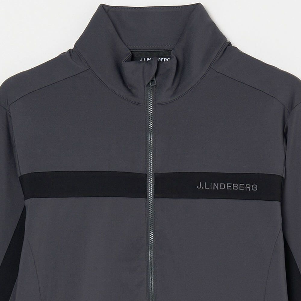 Jリンドバーグ J.LINDEBERG　メンズ バックブリッジ ミッドレイヤー 長袖 ブルゾン 071-54913 018 チャコール　2025年モデル チャコール 詳細3