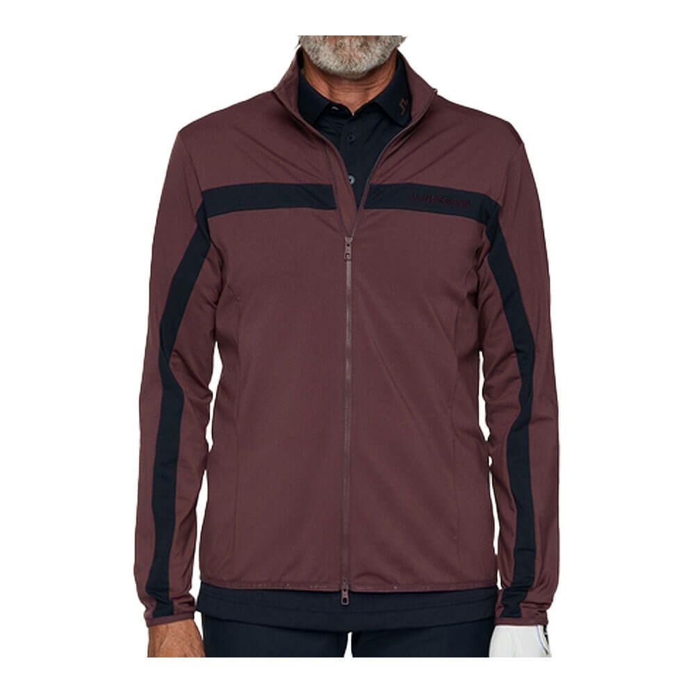 Jリンドバーグ J.LINDEBERG　メンズ バックブリッジ ミッドレイヤー 長袖 ブルゾン 071-54913 086 パープル　2025年モデル パープル