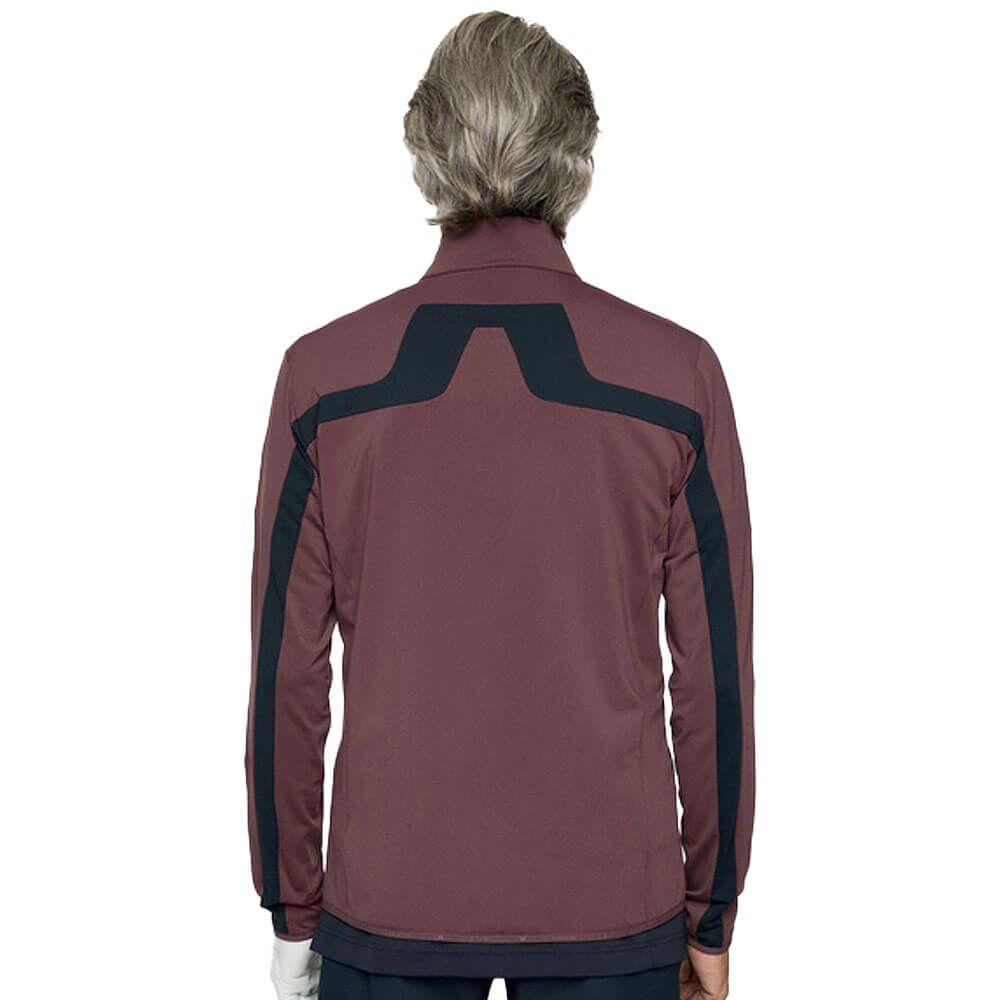 Jリンドバーグ J.LINDEBERG　メンズ バックブリッジ ミッドレイヤー 長袖 ブルゾン 071-54913 086 パープル　2025年モデル パープル 詳細2