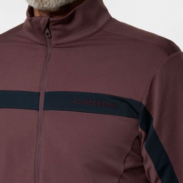 Jリンドバーグ J.LINDEBERG　メンズ バックブリッジ ミッドレイヤー 長袖 ブルゾン 071-54913 086 パープル　2025年モデル パープル 詳細3
